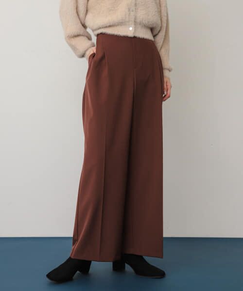 **SENSE OF PLACE by URBAN RESEARCH / センスオブプレイス バイ アーバンリサーチ その他パンツ | 『一部WEB限定カラー』『TALLサイズ/WEB限定』ワイドイージーパンツ(BROWN)