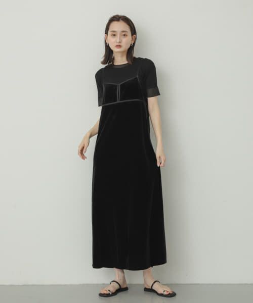 SANSeLF サンセルフ　ベロアワンピース FREAK'S STORE ワンピース THOUSAND MILE × STORE/サウザンド