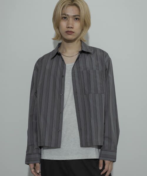 ＊＊SENSE OF PLACE by URBAN RESEARCH / センスオブプレイス バイ アーバンリサーチ シャツ・ブラウス | 『ユニセックス』アソートボクシーシャツ（CHA STRIPE）