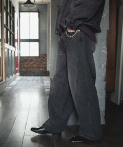 『セットアップ対応』ツイストデニムパンツ
