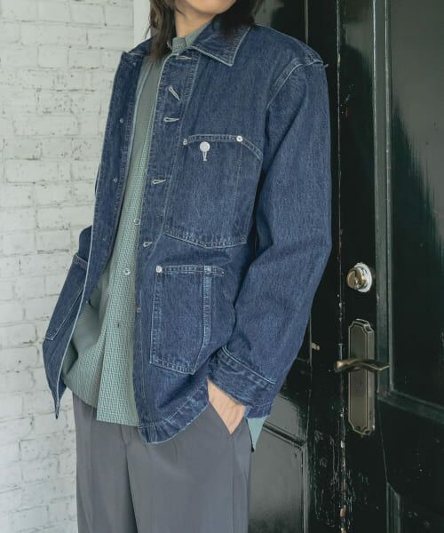 最終値下げHARVESTY ダークデニム カバーオール　Gジャンデニムジャケット acekaisyades_004-40-01-168