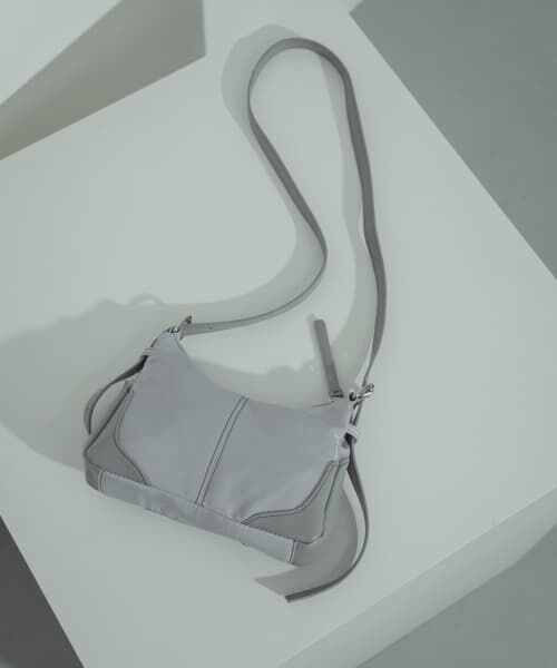 ＊＊SENSE OF PLACE by URBAN RESEARCH / センスオブプレイス バイ アーバンリサーチ ショルダーバッグ | ダブルアジャストナイロンショルダー（GRAY）