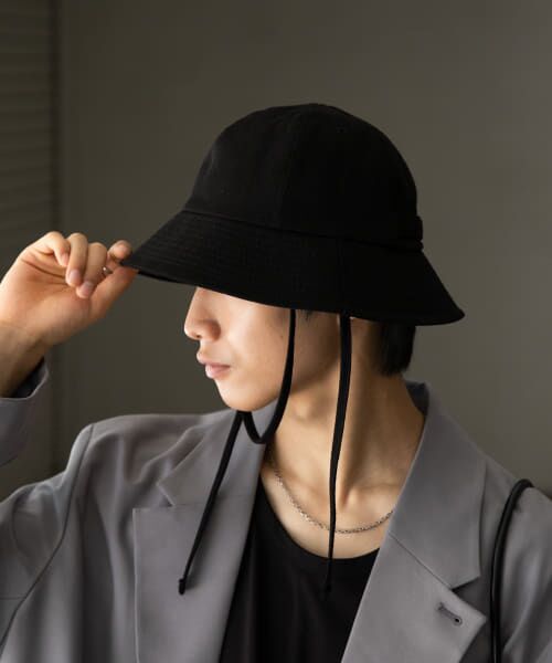 ＊＊SENSE OF PLACE by URBAN RESEARCH / センスオブプレイス バイ アーバンリサーチ ハット | ベルテッドコードバケットハット（BLACK）