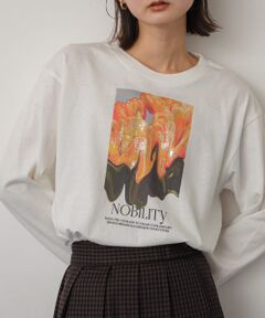 グラフィックロングTシャツ