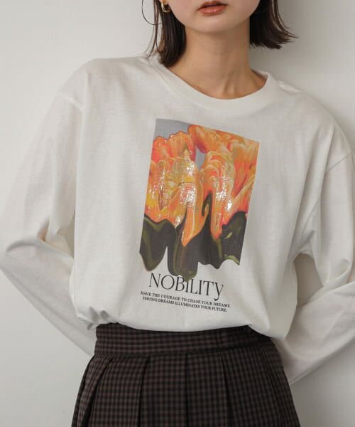 セール】 グラフィックロングTシャツ （Tシャツ）｜＊＊SENSE OF