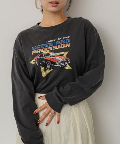 セール】 グラフィックロングTシャツ （Tシャツ）｜＊＊SENSE OF