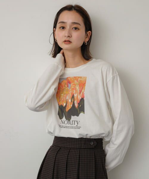 セール】 グラフィックロングTシャツ （Tシャツ）｜＊＊SENSE OF