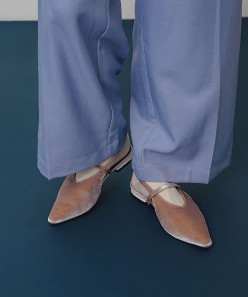 ＊＊SENSE OF PLACE by URBAN RESEARCH / センスオブプレイス バイ アーバンリサーチ パンプス | ベロアポインテッドシューズ（L.PINK）