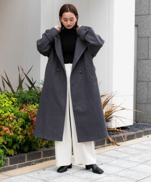 アーバンリサーチ　ロングコート URBAN RESEARCH DOORS（アーバンリサーチドアーズ）の「ウール
