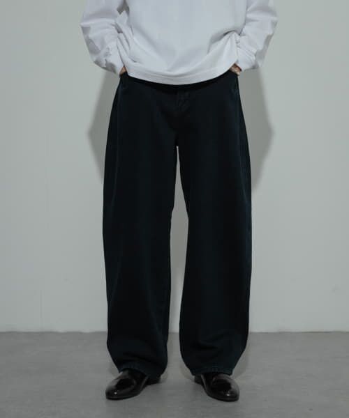 ＊＊SENSE OF PLACE by URBAN RESEARCH / センスオブプレイス バイ アーバンリサーチ デニムパンツ | 『WEB限定』Wrangler　DENIM BARREL PANTS（BLUE BLACK）