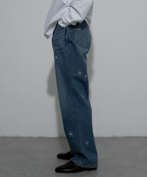 セール】 『WEB限定』Wrangler DENIM FLOWER PANTS （デニム