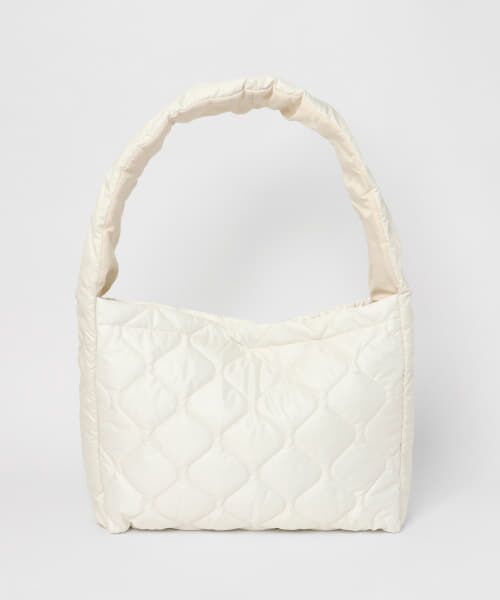 ＊＊SENSE OF PLACE by URBAN RESEARCH / センスオブプレイス バイ アーバンリサーチ ショルダーバッグ | ナイロンキルトビッグショルダー（OFF WHITE）