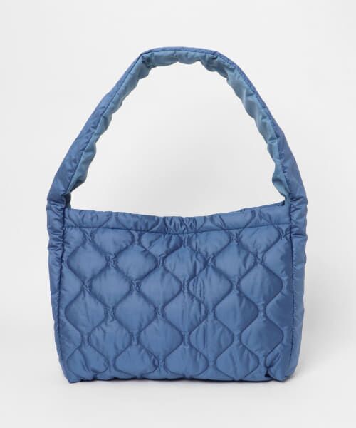 ＊＊SENSE OF PLACE by URBAN RESEARCH / センスオブプレイス バイ アーバンリサーチ ショルダーバッグ | ナイロンキルトビッグショルダー（BLUE）
