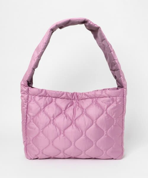 ＊＊SENSE OF PLACE by URBAN RESEARCH / センスオブプレイス バイ アーバンリサーチ ショルダーバッグ | ナイロンキルトビッグショルダー（PURPLE）