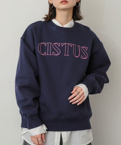 ＊＊SENSE OF PLACE by URBAN RESEARCH / センスオブプレイス バイ アーバンリサーチ スウェット | シシュウグラフィックルーズスウェット（GRAPHIC-C）