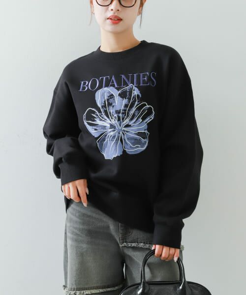 ＊＊SENSE OF PLACE by URBAN RESEARCH / センスオブプレイス バイ アーバンリサーチ スウェット | シシュウグラフィックルーズスウェット（GRAPHIC-D）