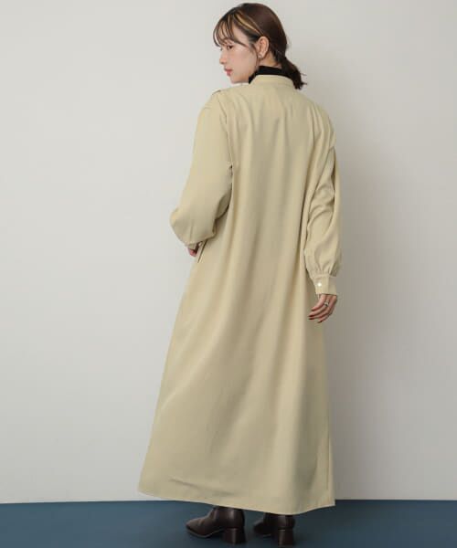 セール】 『Shortサイズあり』タックシャツワンピース