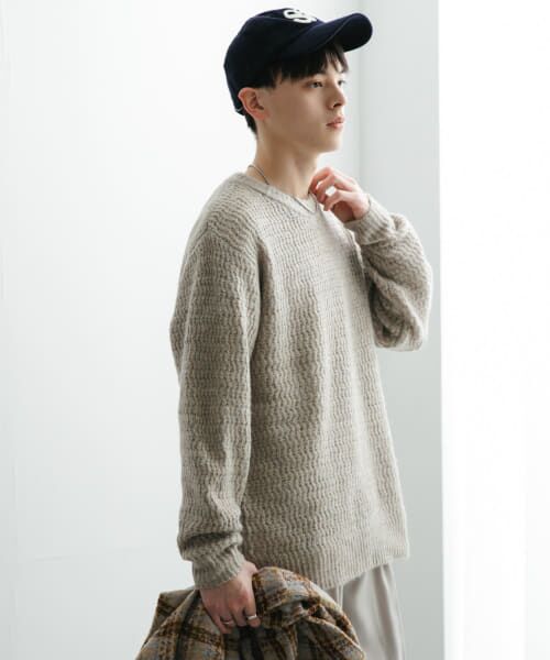 ＊＊SENSE OF PLACE by URBAN RESEARCH / センスオブプレイス バイ アーバンリサーチ ニット・セーター | 『ユニセックス』ローゲージカラーニット（GREIGE）