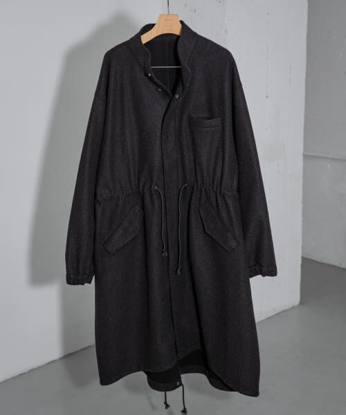 極美品✨URBAN RESEARCH ピーコート ユニセックス タグ付き 黒 M Sサイズあり』『ユニセックス』フェイクレザーブルゾン(S BLACK