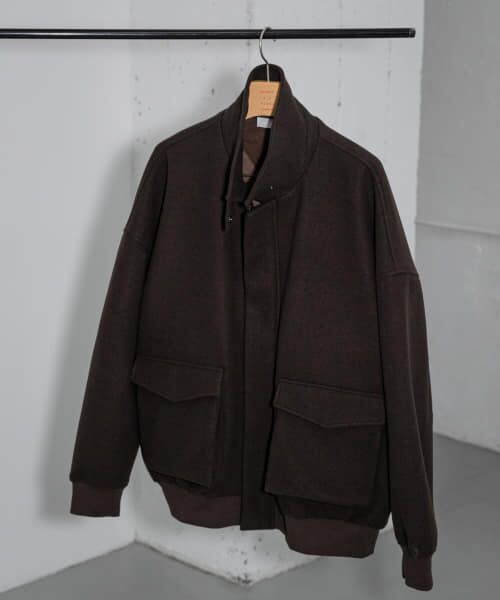 ＊＊SENSE OF PLACE by URBAN RESEARCH / センスオブプレイス バイ アーバンリサーチ ブルゾン | 『ユニセックス』『UR TECH』カットメルトンブルゾン（D.BROWN）