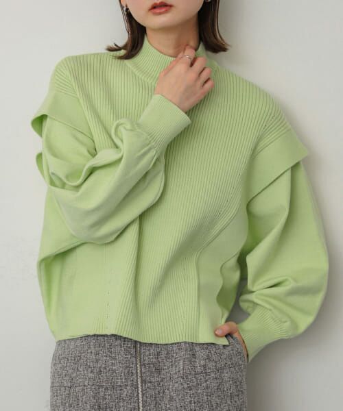 セール】 ストレッチショルダータックセーター （ニット・セーター