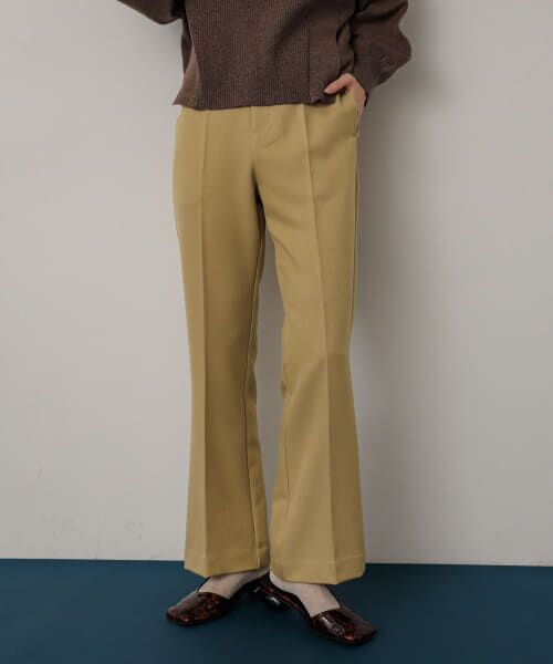 ＊＊SENSE OF PLACE by URBAN RESEARCH / センスオブプレイス バイ アーバンリサーチ その他パンツ | ウールライクキックフレアパンツ（BEIGE）