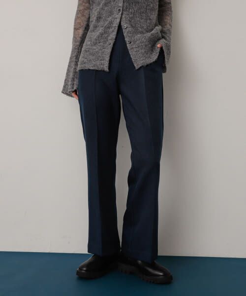 ＊＊SENSE OF PLACE by URBAN RESEARCH / センスオブプレイス バイ アーバンリサーチ その他パンツ | ウールライクキックフレアパンツ（NAVY）