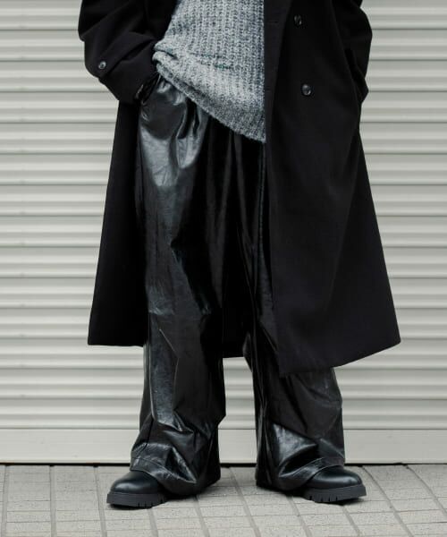 ＊＊SENSE OF PLACE by URBAN RESEARCH / センスオブプレイス バイ アーバンリサーチ その他パンツ | FLタックワイドパンツ（BLACK）