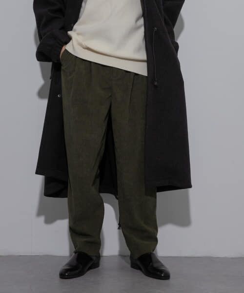 ＊＊SENSE OF PLACE by URBAN RESEARCH / センスオブプレイス バイ アーバンリサーチ その他パンツ | コーデュロイタックテーパードスラックス（KHAKI）