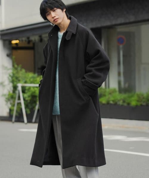 アーバンリサーチドアーズ ウール100バルマカーンコート　新品 セール】『ユニセックス』バルマカーンルーズコート（ステン