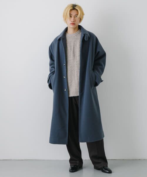 モナリザ　トレーナー地ジャケットコート セール】 『ユニセックス』バルマカーンルーズコート （ステン