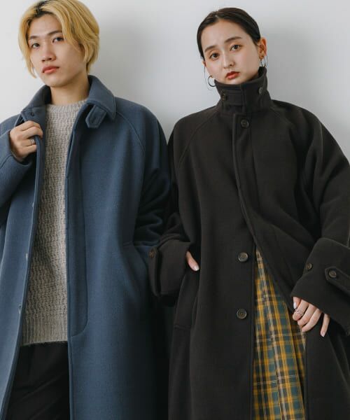 セール】 『ユニセックス』バルマカーンルーズコート （ステン