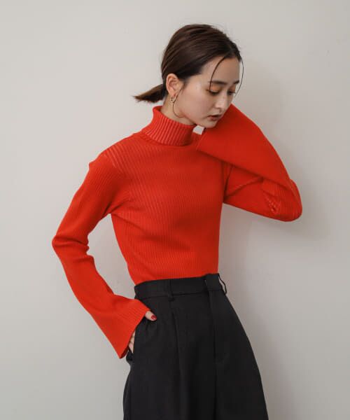 ありーぬ ADRER セーター ニット fuwamochi half zip knit / フワモチ
