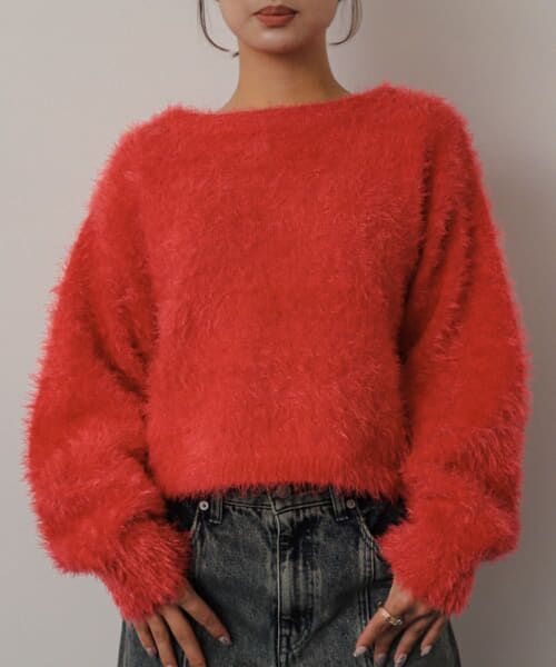 セール】 クロップドシャギーセーター （ニット・セーター
