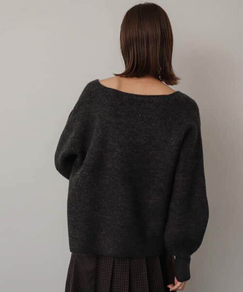 【SALE】 archivio ブラック セーター ウール ローゲージ クルーネックセーター | Brooks Brothers