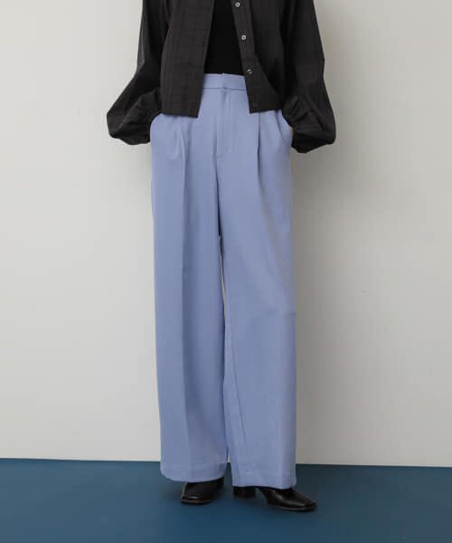 **SENSE OF PLACE by URBAN RESEARCH / センスオブプレイス バイ アーバンリサーチ その他パンツ | ストレートスラックスパンツ(PURPLE)