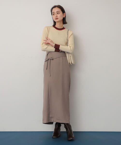 セール】 アシンメトリーオリカエシペンシルスカート （スカート