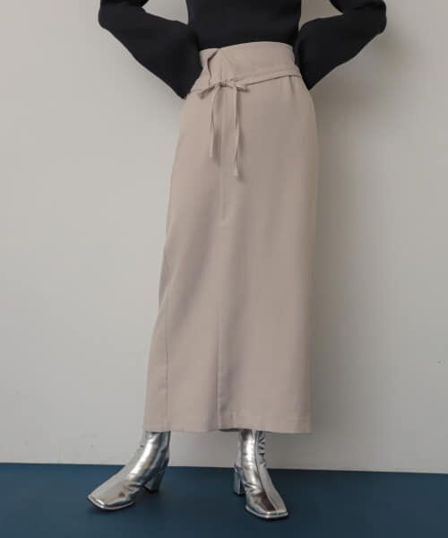 セール】 アシンメトリーオリカエシペンシルスカート （スカート