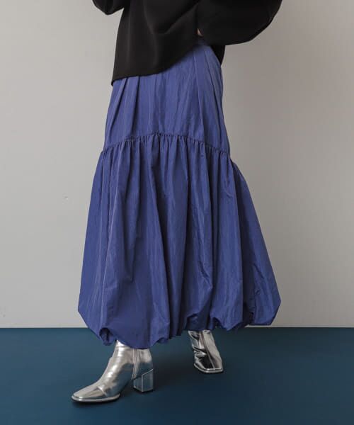 ＊＊SENSE OF PLACE by URBAN RESEARCH / センスオブプレイス バイ アーバンリサーチ スカート | バルーンティアードスカート（PURPLE）