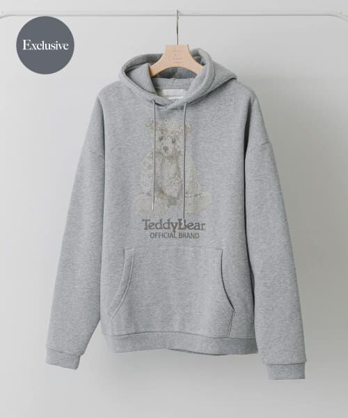 ＊＊SENSE OF PLACE by URBAN RESEARCH / センスオブプレイス バイ アーバンリサーチ パーカー | 『別注』TeddyBear×SENSE OF PLACE　テディベアパーカー（GRAY）