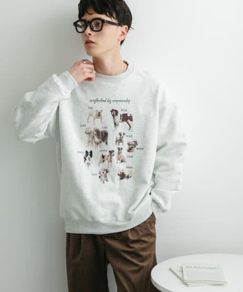 セール】 Dog Graphic Crew-neck Sweat （スウェット
