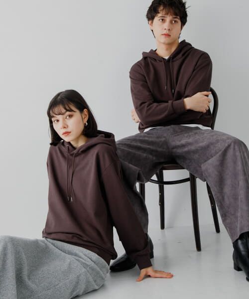 ＊＊SENSE OF PLACE by URBAN RESEARCH / センスオブプレイス バイ アーバンリサーチ パーカー | ダンボールポンチパーカー（BROWN）