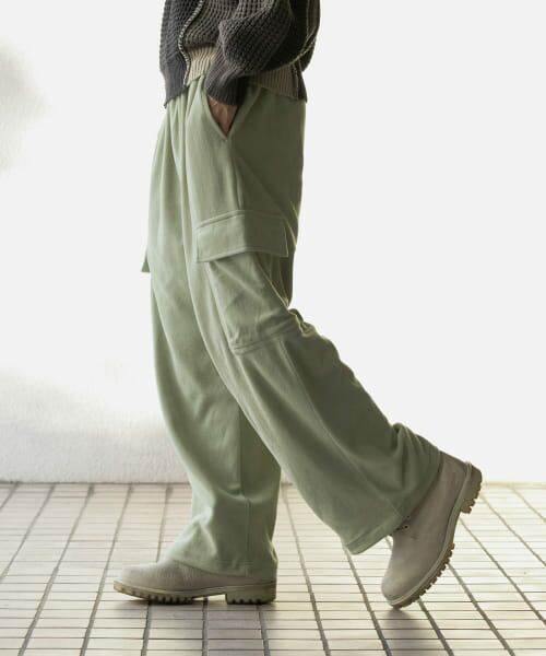 ＊＊SENSE OF PLACE by URBAN RESEARCH / センスオブプレイス バイ アーバンリサーチ その他パンツ | フリースカーゴパンツ（MINT）