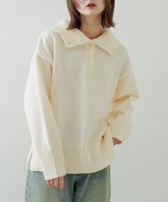 『WEB/一部店舗限定カラー』2WAYタートルネックルーズセーター