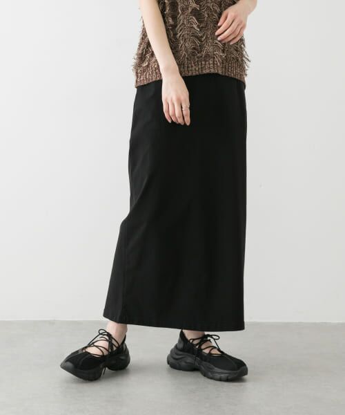 スカート SARRI WASHER TAFFETA TUCK SKIRT / ワッシャータフタタックスカート