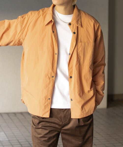 ＊＊SENSE OF PLACE by URBAN RESEARCH / センスオブプレイス バイ アーバンリサーチ シャツ・ブラウス | パデッドルーズシャツ（L.BROWN）