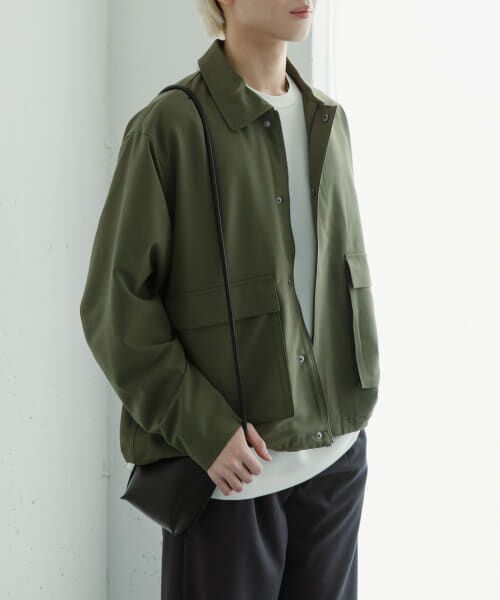 ＊＊SENSE OF PLACE by URBAN RESEARCH / センスオブプレイス バイ アーバンリサーチ ブルゾン | 『セットアップ対応』ダブルポケットドローコードブルゾン（KHAKI）