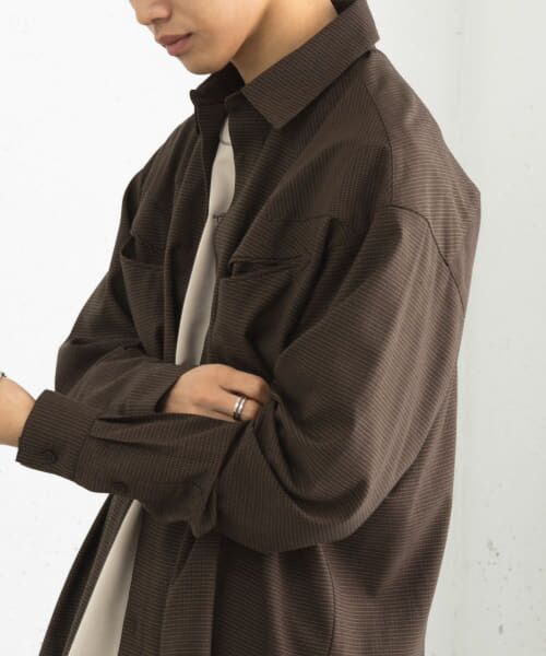 ＊＊SENSE OF PLACE by URBAN RESEARCH / センスオブプレイス バイ アーバンリサーチ シャツ・ブラウス | チェックウエスタンシャツ（D.BROWN）