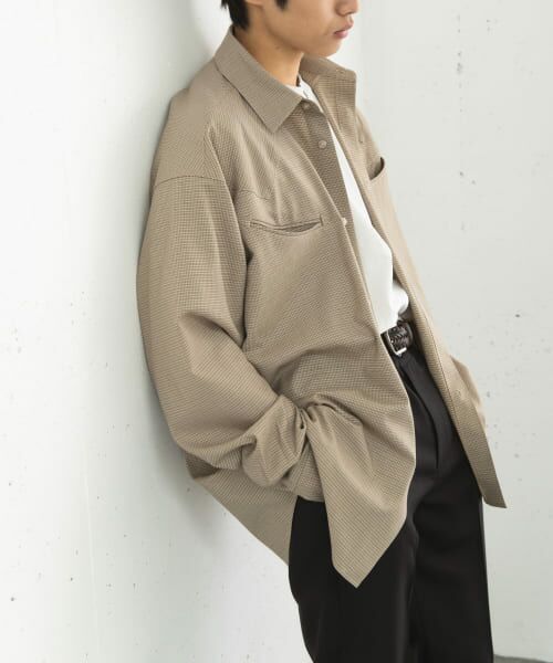 ＊＊SENSE OF PLACE by URBAN RESEARCH / センスオブプレイス バイ アーバンリサーチ シャツ・ブラウス | チェックウエスタンシャツ（GREIGE）