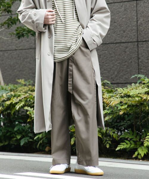 ＊＊SENSE OF PLACE by URBAN RESEARCH / センスオブプレイス バイ アーバンリサーチ その他パンツ | アソートベルテッドストレートパンツ（BEIGE）